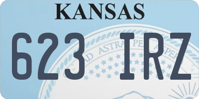 KS license plate 623IRZ