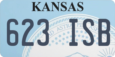 KS license plate 623ISB
