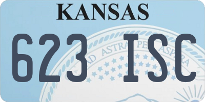 KS license plate 623ISC