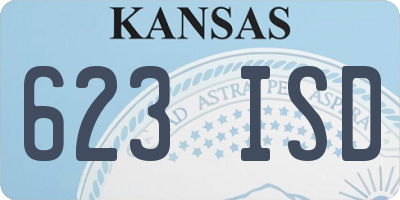 KS license plate 623ISD