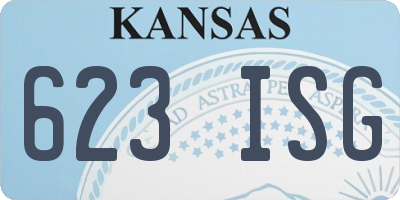 KS license plate 623ISG