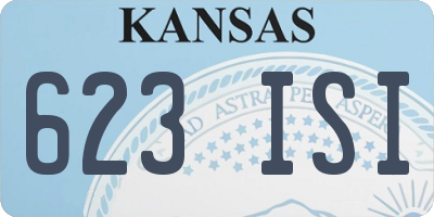 KS license plate 623ISI