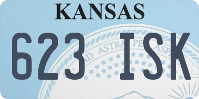 KS license plate 623ISK