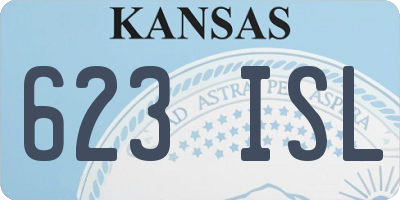 KS license plate 623ISL