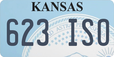 KS license plate 623ISO
