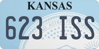 KS license plate 623ISS