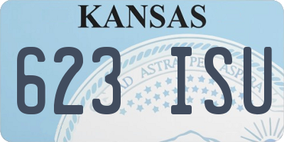 KS license plate 623ISU