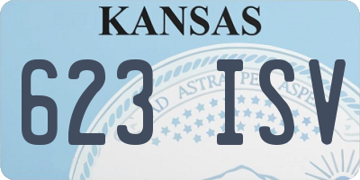 KS license plate 623ISV