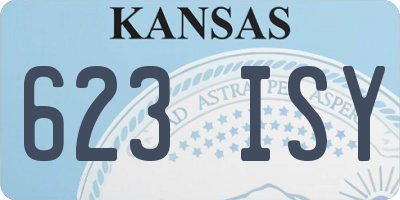 KS license plate 623ISY
