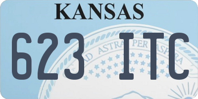 KS license plate 623ITC