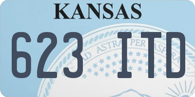 KS license plate 623ITD