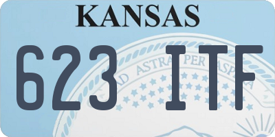 KS license plate 623ITF