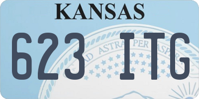 KS license plate 623ITG
