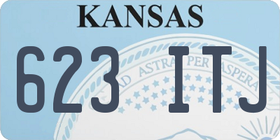 KS license plate 623ITJ