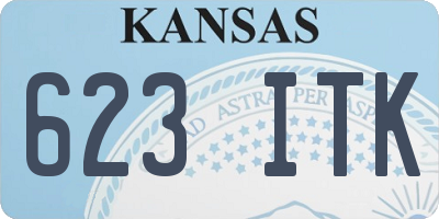 KS license plate 623ITK