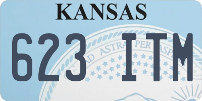 KS license plate 623ITM