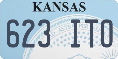 KS license plate 623ITO
