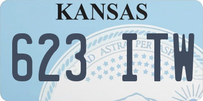 KS license plate 623ITW