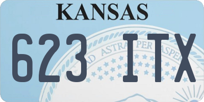 KS license plate 623ITX