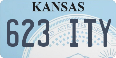 KS license plate 623ITY