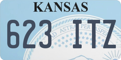 KS license plate 623ITZ
