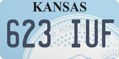 KS license plate 623IUF