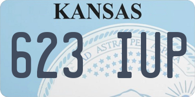 KS license plate 623IUP