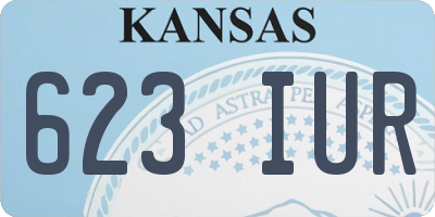KS license plate 623IUR