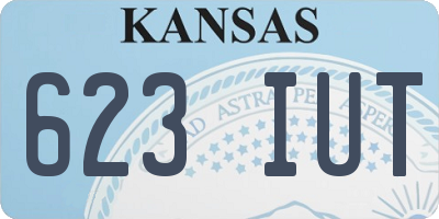 KS license plate 623IUT