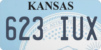 KS license plate 623IUX