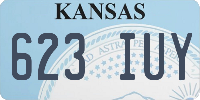 KS license plate 623IUY