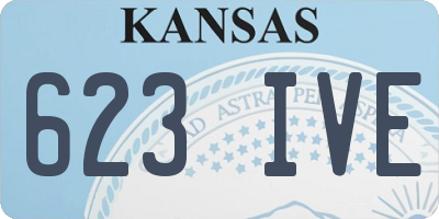 KS license plate 623IVE