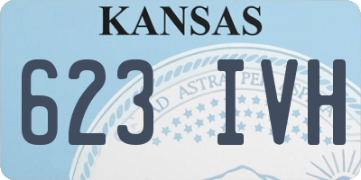 KS license plate 623IVH