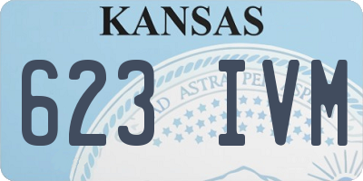 KS license plate 623IVM