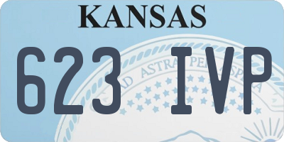 KS license plate 623IVP