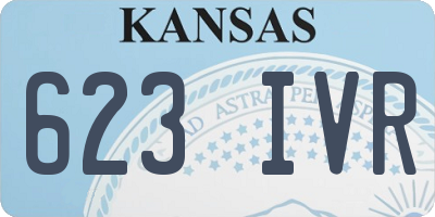 KS license plate 623IVR