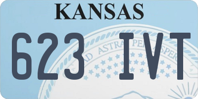 KS license plate 623IVT