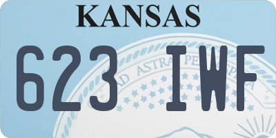 KS license plate 623IWF