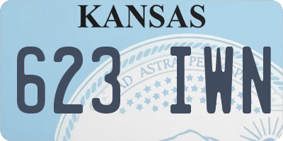 KS license plate 623IWN