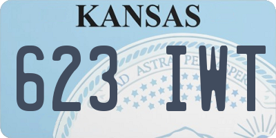 KS license plate 623IWT