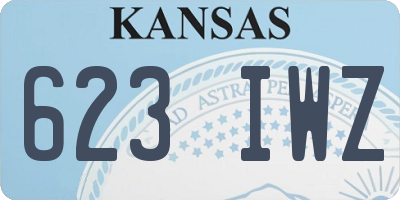 KS license plate 623IWZ