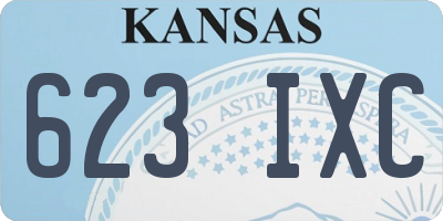 KS license plate 623IXC