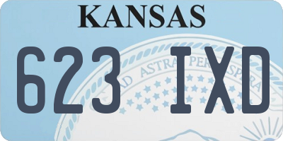 KS license plate 623IXD