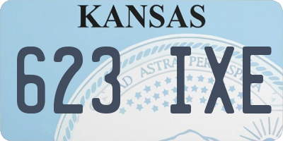 KS license plate 623IXE