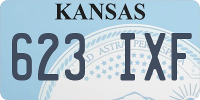 KS license plate 623IXF