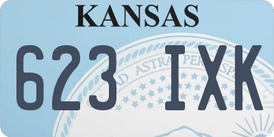 KS license plate 623IXK