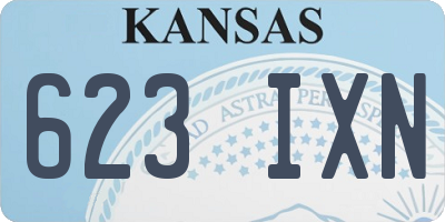 KS license plate 623IXN