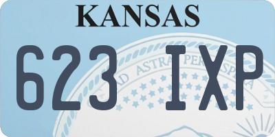 KS license plate 623IXP