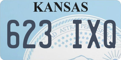 KS license plate 623IXQ