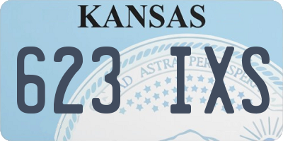 KS license plate 623IXS